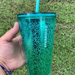 Starbucks bubble green cup